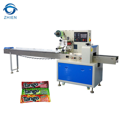 Bonbons mous et machine à emballer horizontale de pâtisserie collante